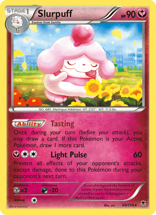 Slurpuff, card 69 from Phantom Forces
