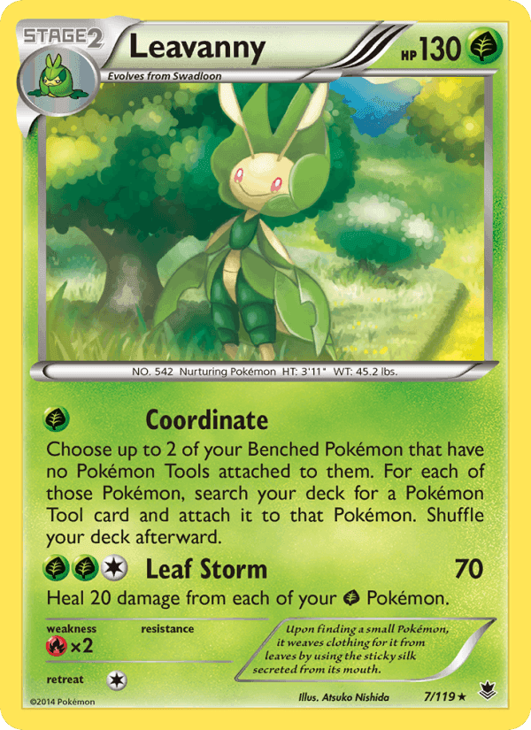 Leavanny, card 7 from Phantom Forces