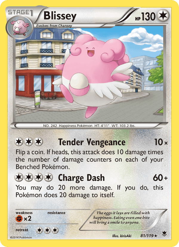 Blissey, card 81 from Phantom Forces