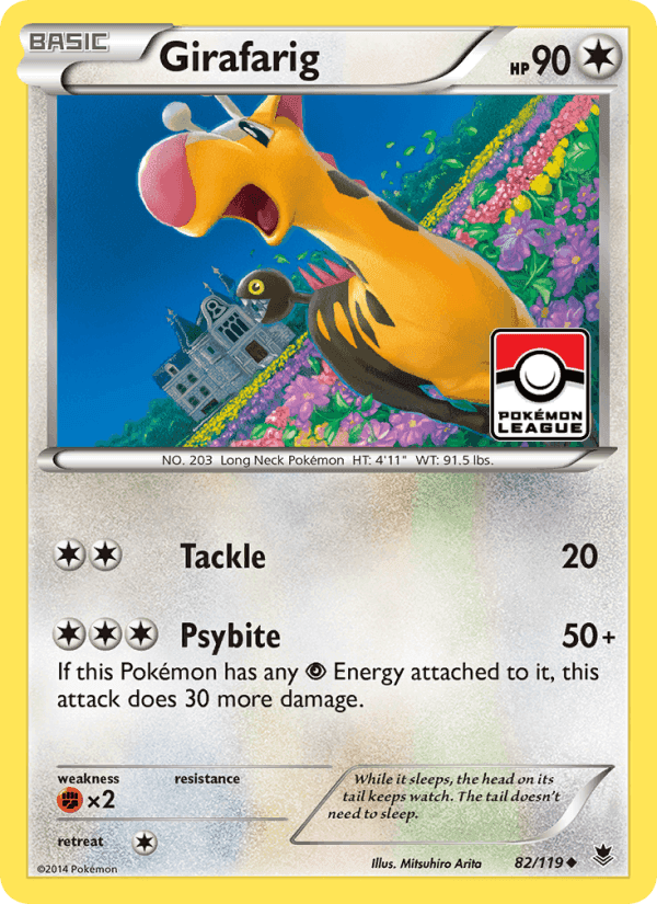 Girafarig, card 82 from Phantom Forces