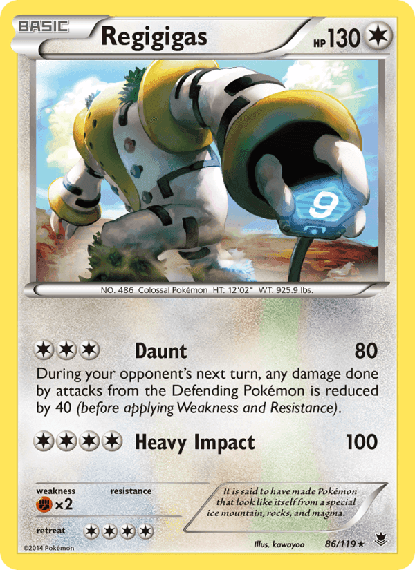 Regigigas, card 86 from Phantom Forces
