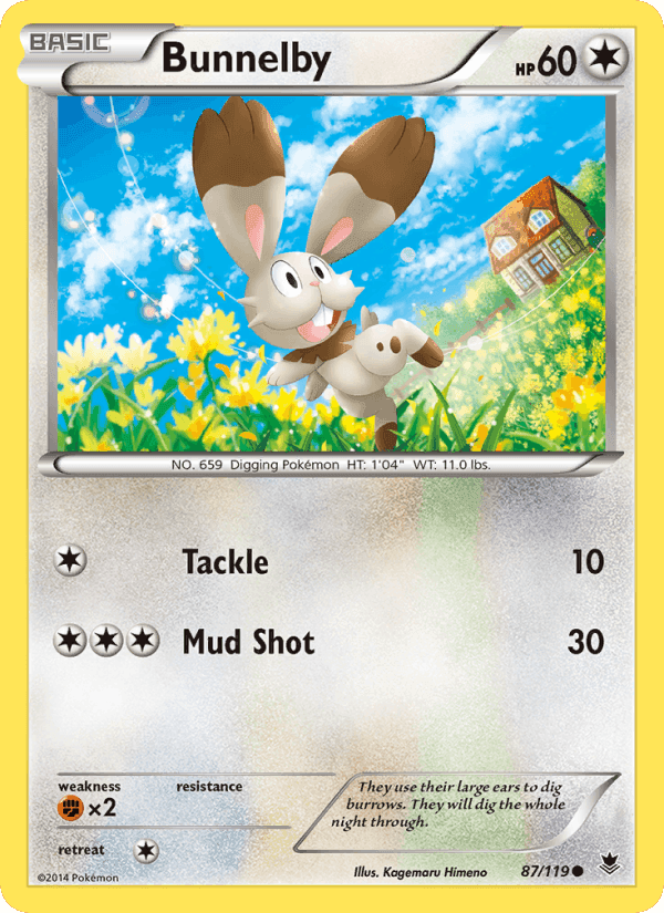 Bunnelby, card 87 from Phantom Forces