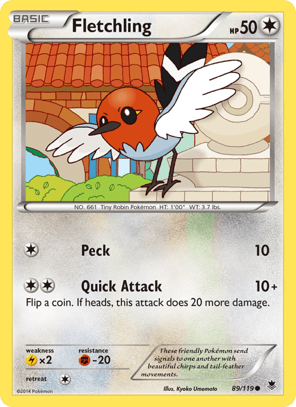 Fletchling, card 89 from Phantom Forces