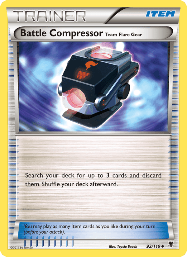 Battle Compressor Team Flare Gear, card 92 from Phantom Forces