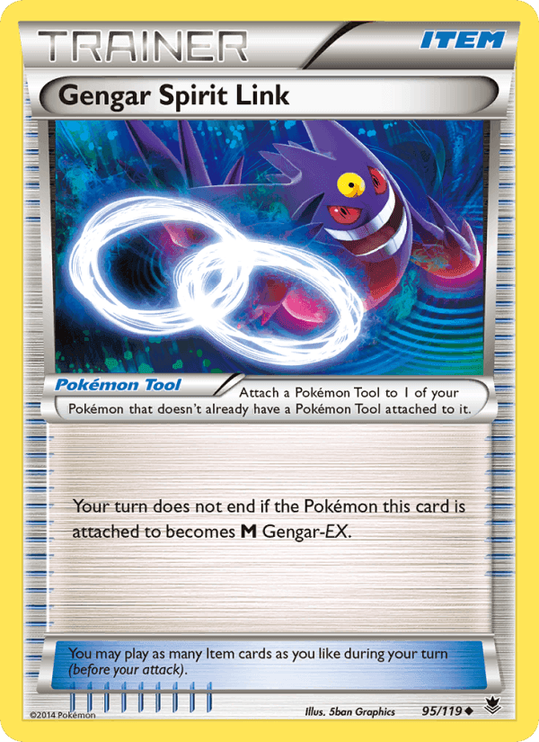 Gengar Spirit Link, card 95 from Phantom Forces