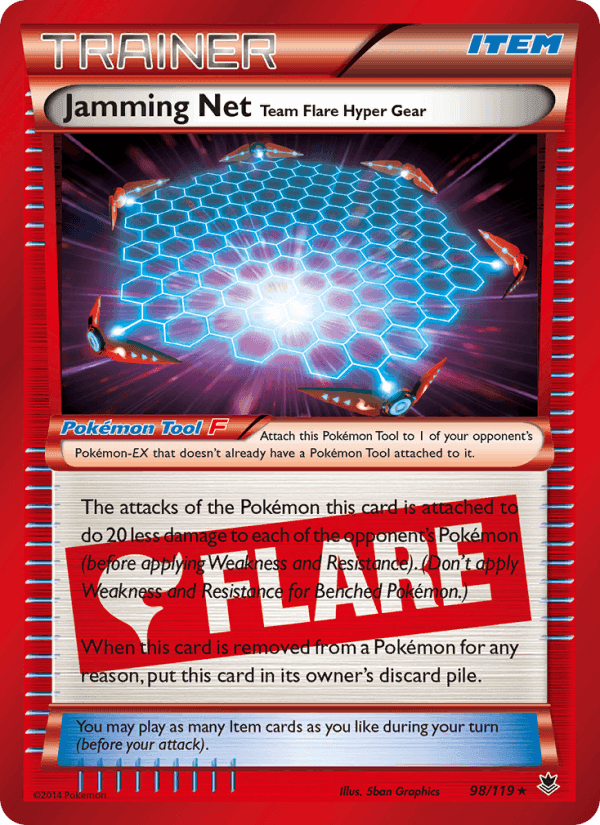 Jamming Net Team Flare Hyper Gear, card 98 from Phantom Forces