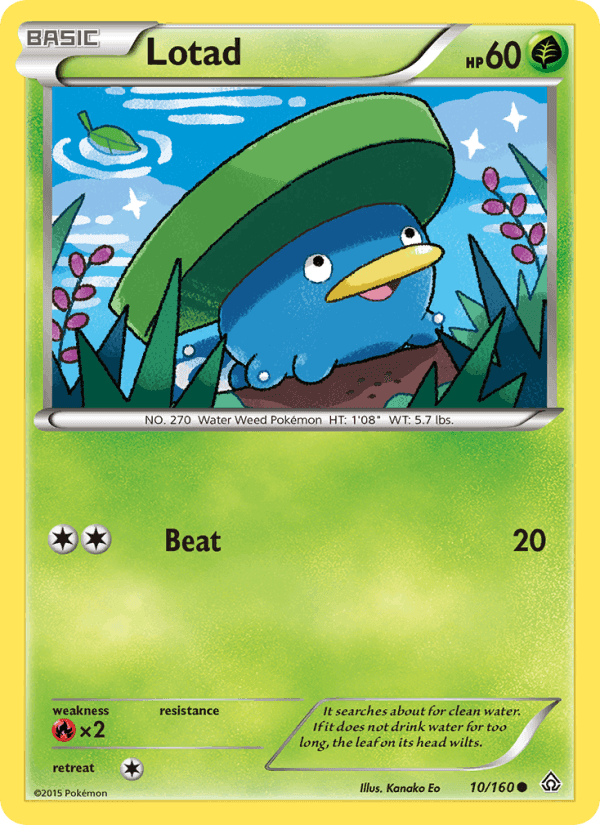 Lotad, card 10 from Primal Clash