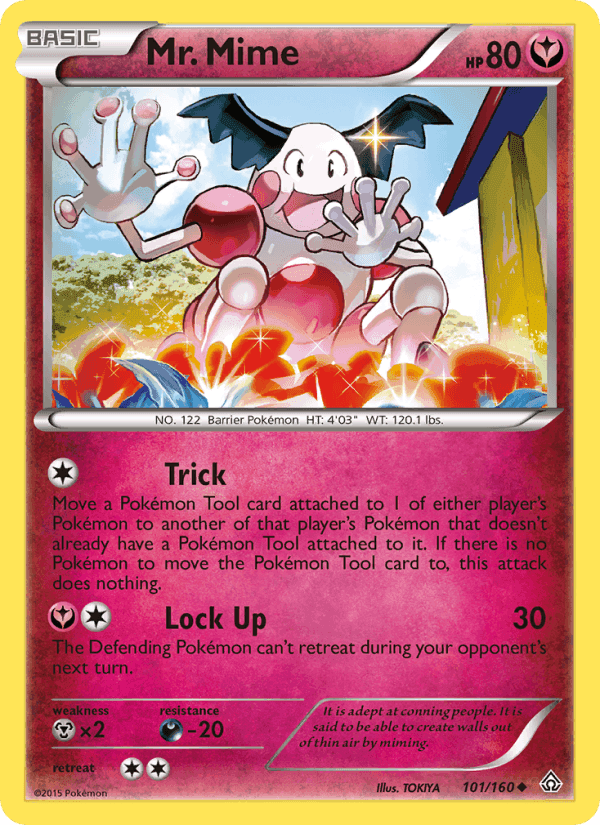 Mr. Mime, card 101 from Primal Clash