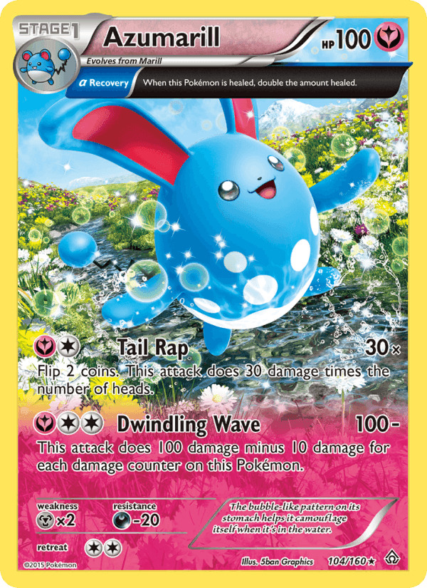 Azumarill, card 104 from Primal Clash