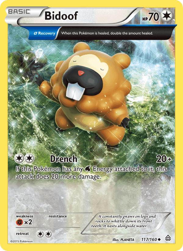 Bidoof, card 117 from Primal Clash