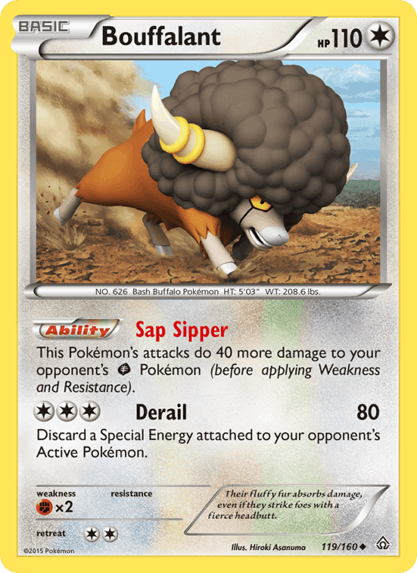 Bouffalant, card 119 from Primal Clash