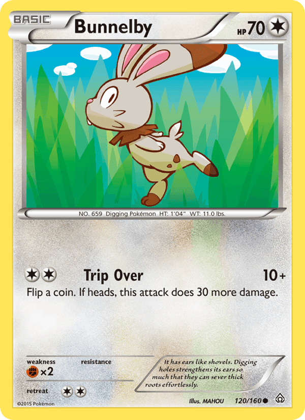 Bunnelby, card 120 from Primal Clash