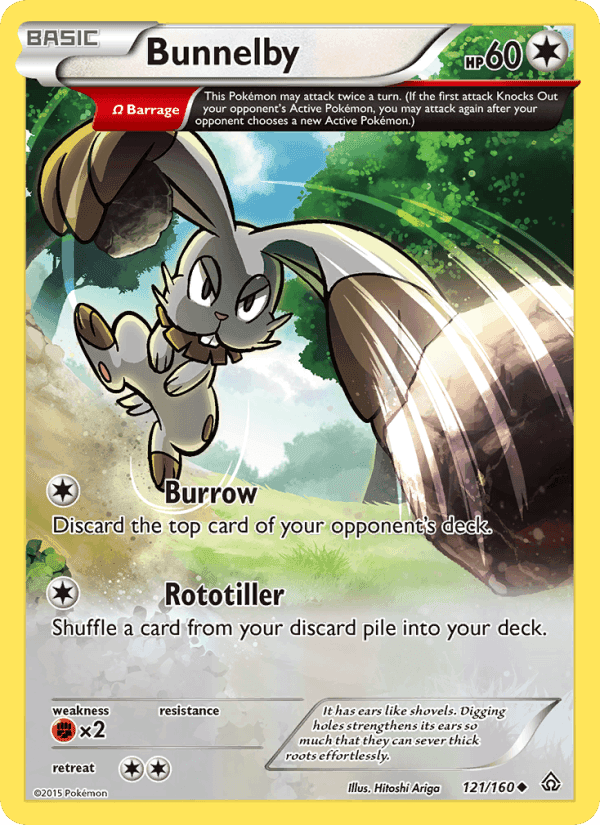 Bunnelby, card 121 from Primal Clash