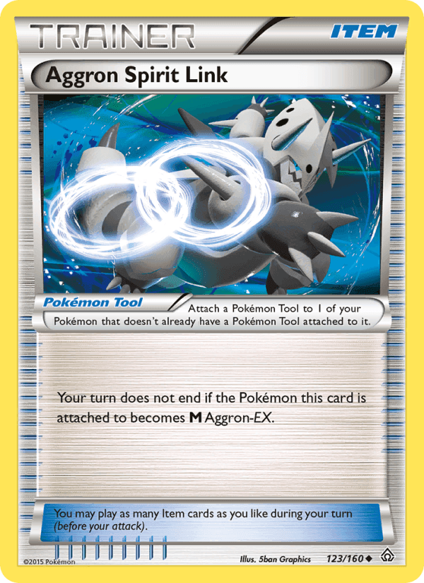 Aggron Spirit Link, card 123 from Primal Clash