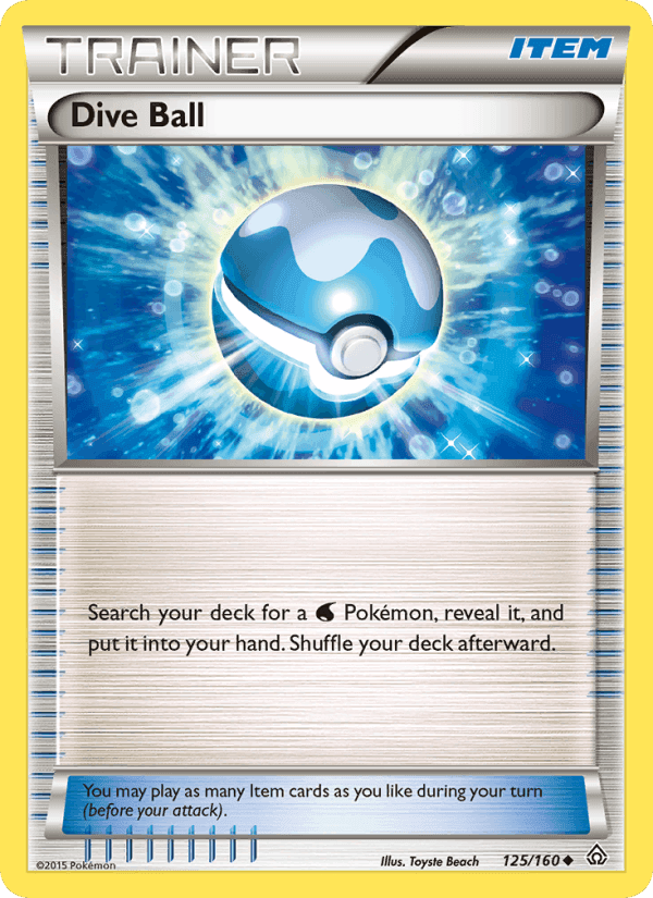 Dive Ball, card 125 from Primal Clash