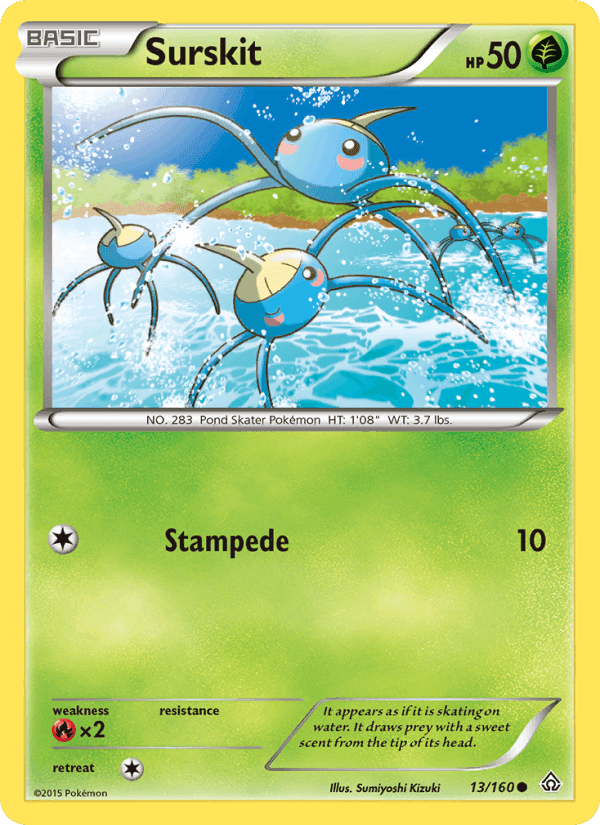 Surskit, card 13 from Primal Clash