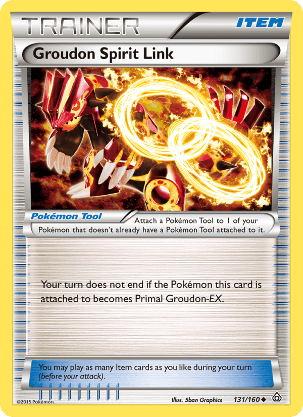 Groudon Spirit Link, card 131 from Primal Clash
