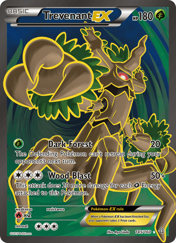 Trevenant EX, card 145 from Primal Clash