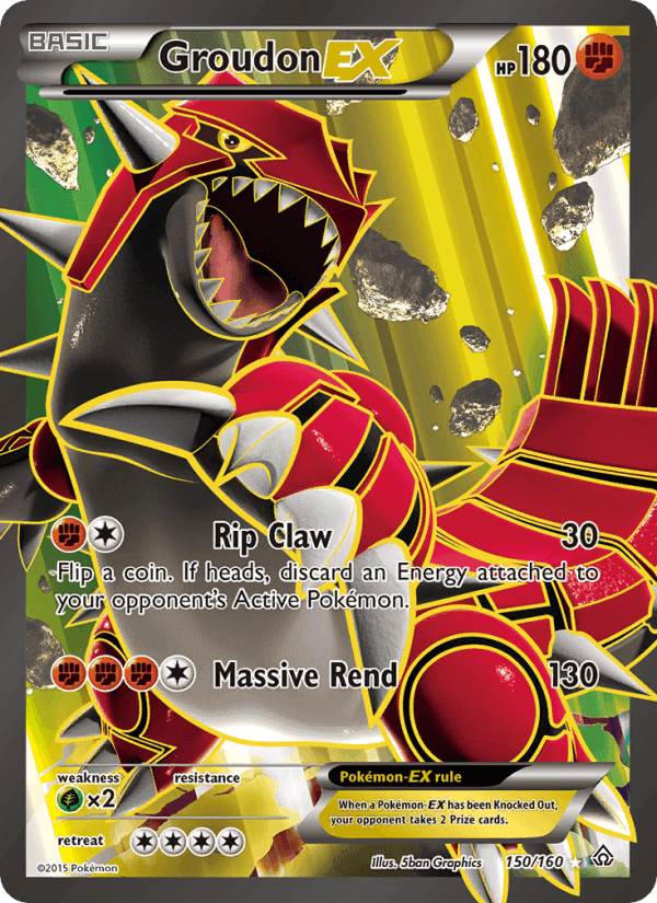 Groudon EX, card 150 from Primal Clash