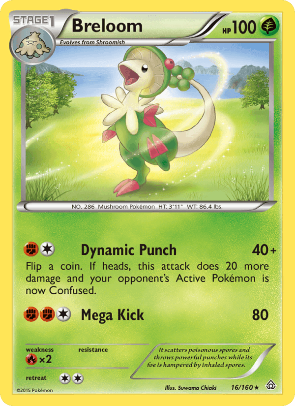 Breloom, card 16 from Primal Clash