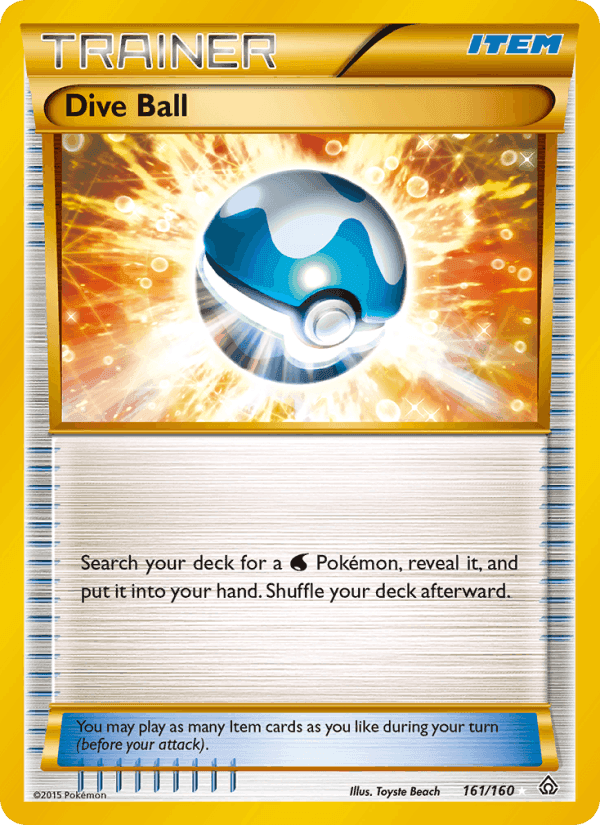 Dive Ball, card 161 from Primal Clash
