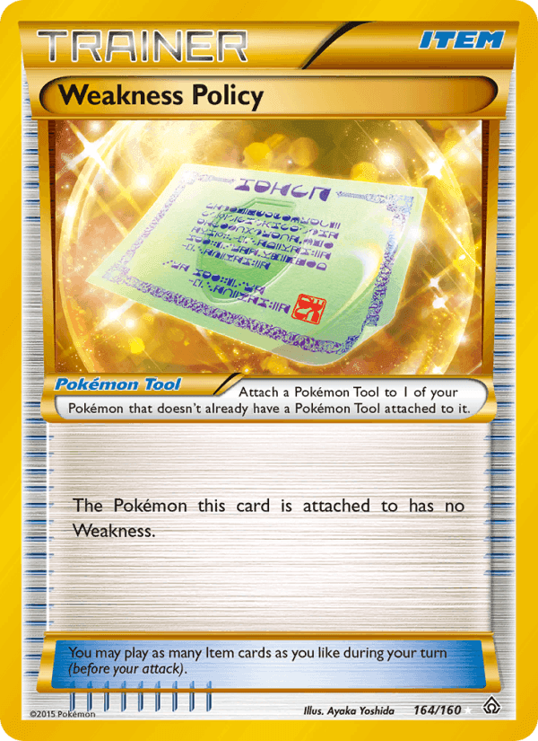 Weakness Policy, card 164 from Primal Clash