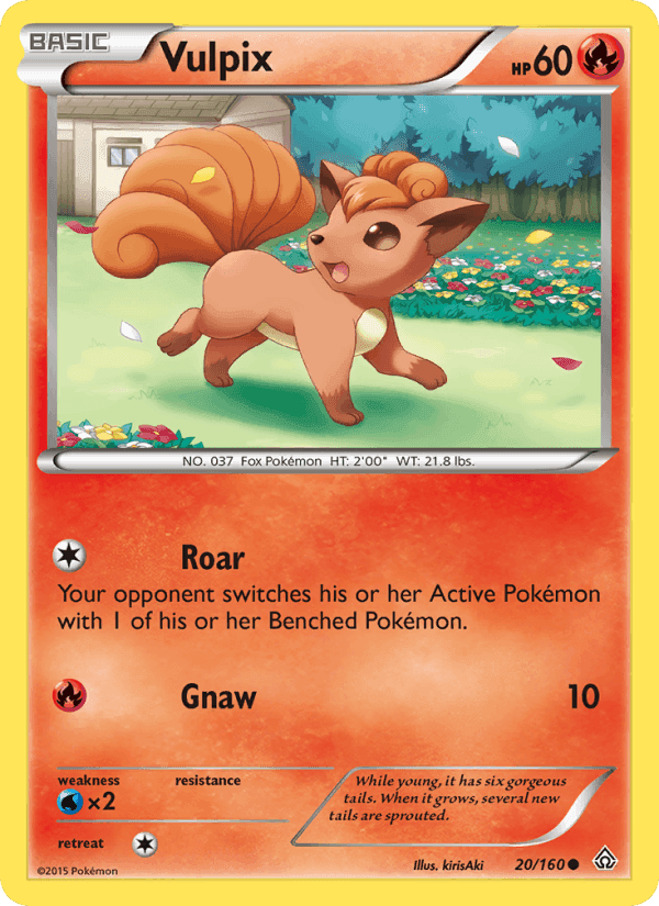 Vulpix, card 20 from Primal Clash