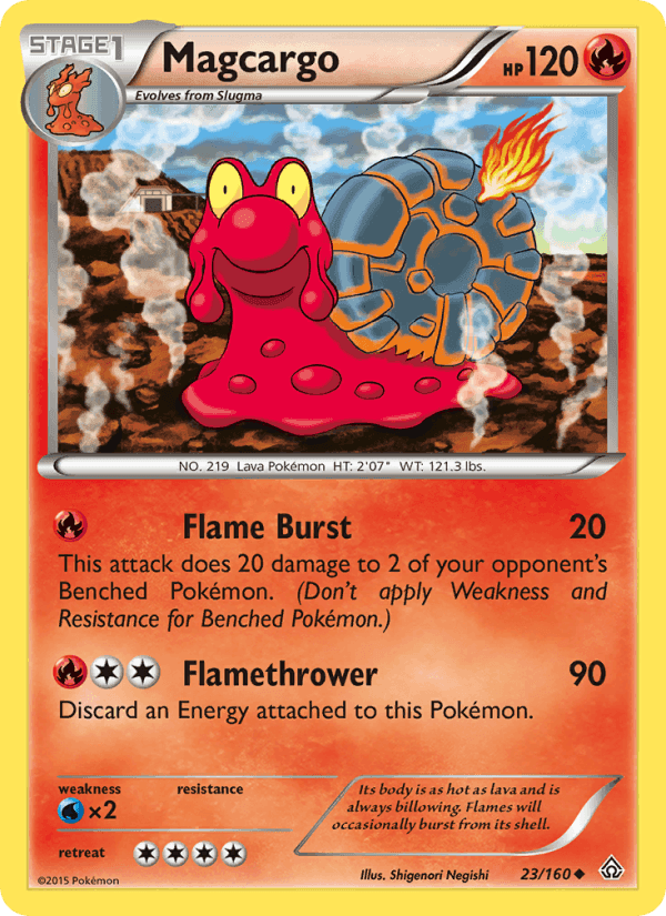 Magcargo, card 23 from Primal Clash