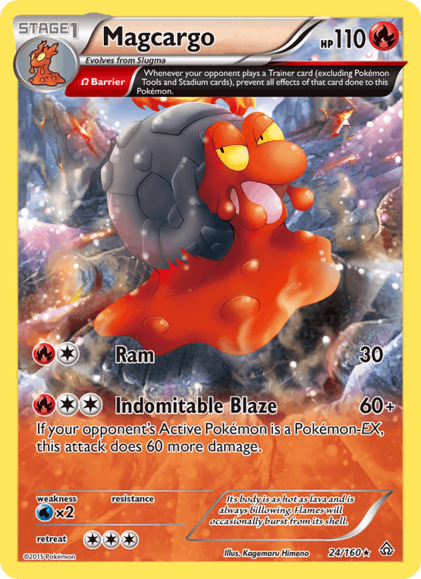 Magcargo, card 24 from Primal Clash