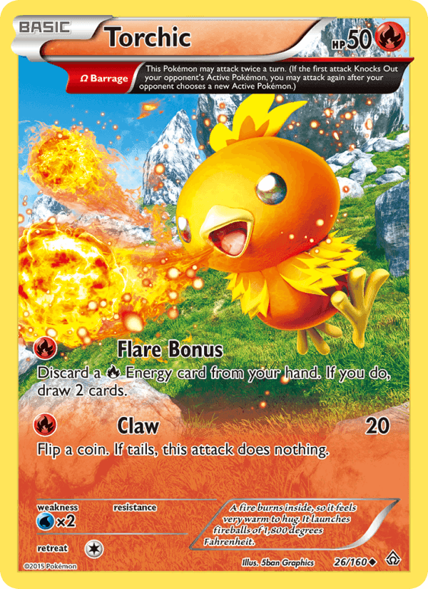Primal Clash の 26 番、Torchic
