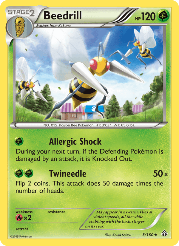 Beedrill, card 3 from Primal Clash
