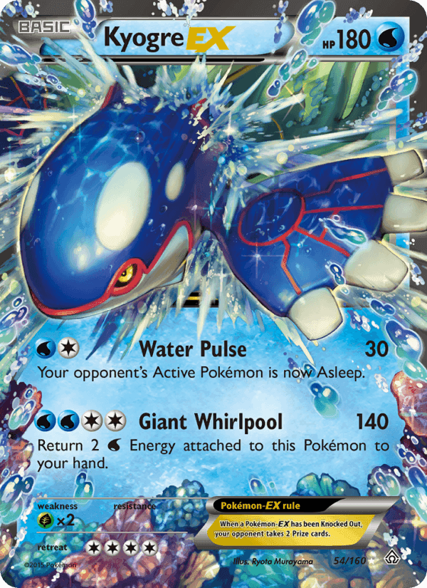 Primal Clash の 54 番、Kyogre EX