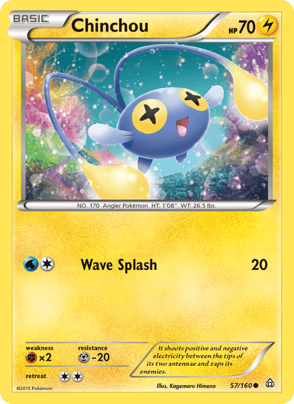 Chinchou, card 57 from Primal Clash