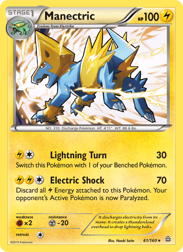 Manectric, card 61 from Primal Clash