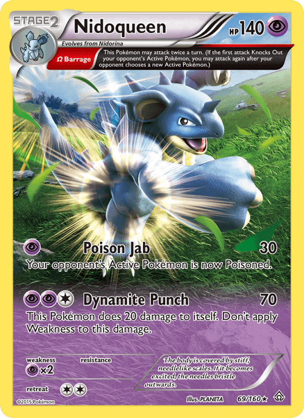 Nidoqueen, card 69 from Primal Clash