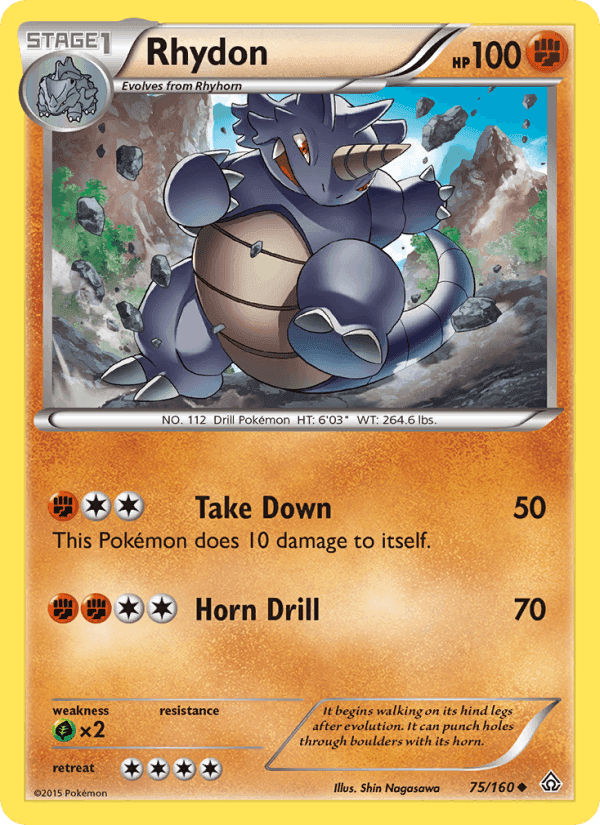 Rhydon, card 75 from Primal Clash