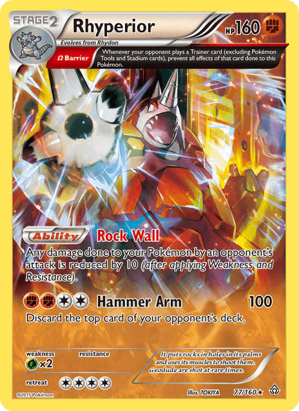 Rhyperior, card 77 from Primal Clash