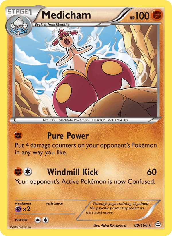 Medicham, card 80 from Primal Clash