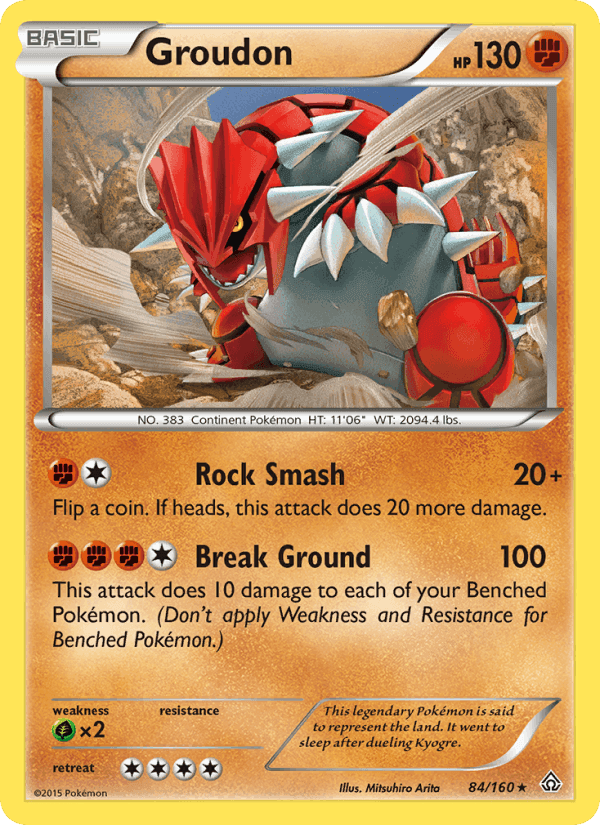 Groudon, card 84 from Primal Clash