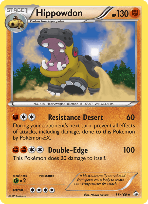 Hippowdon, card 88 from Primal Clash
