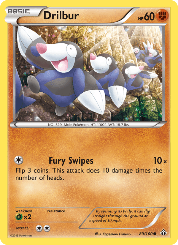 Drilbur, card 89 from Primal Clash