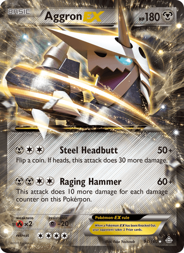 Aggron EX, card 93 from Primal Clash