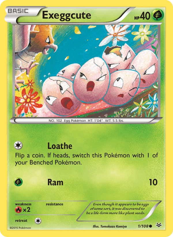 Exeggcute, card 1 from Roaring Skies