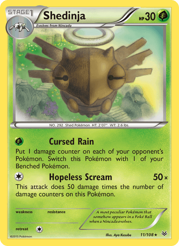 Shedinja, card 11 from Roaring Skies