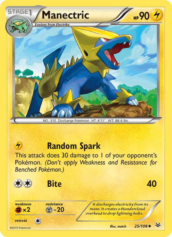 エメラルドブレイク の 25 番、Manectric