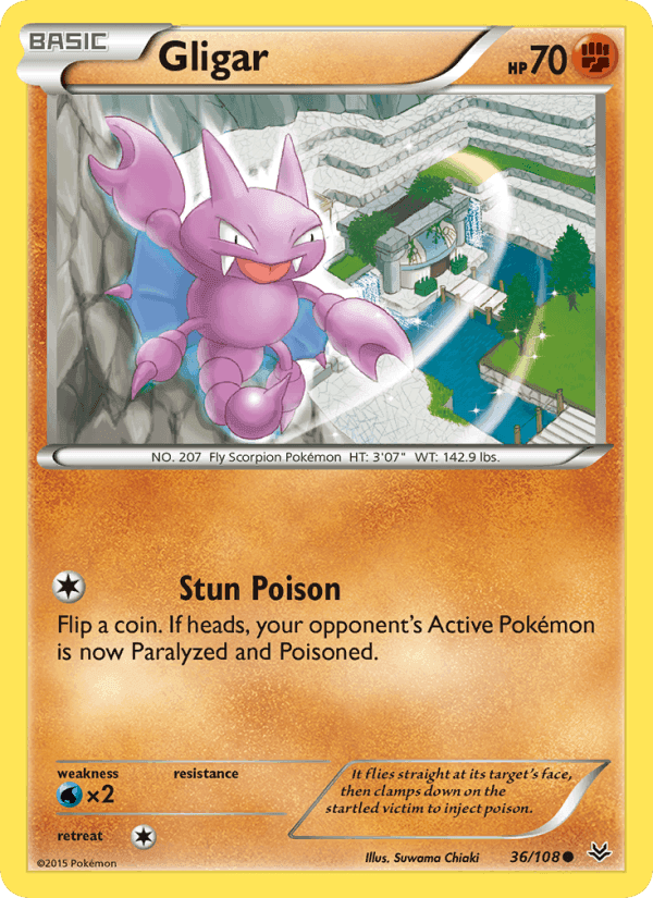 Gligar, card 36 from Roaring Skies