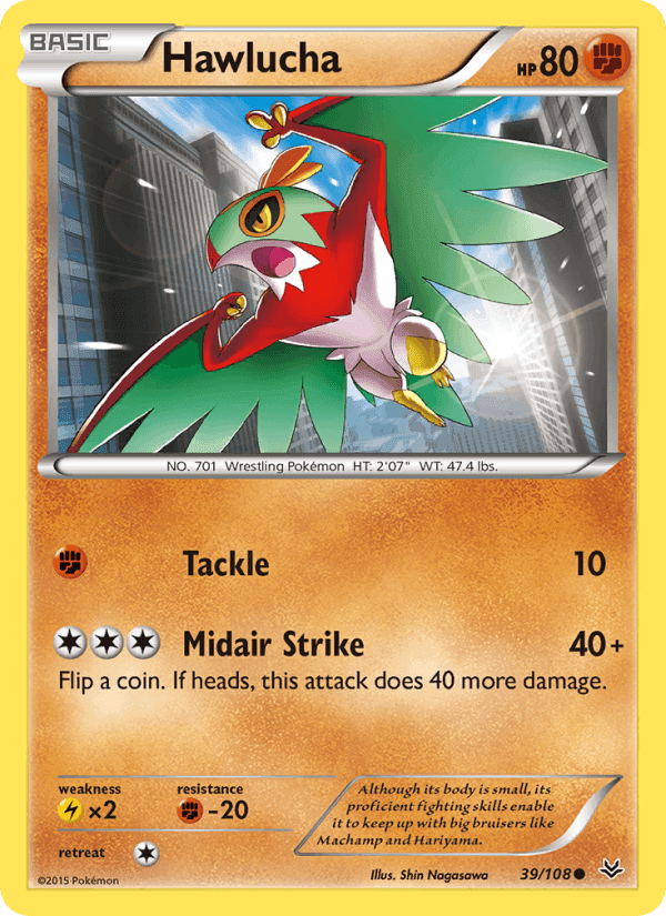 エメラルドブレイク の 39 番、Hawlucha