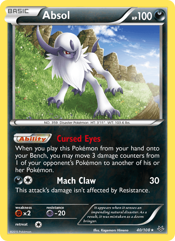 Absol, card 40 from Roaring Skies