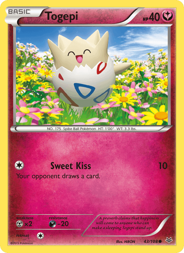 Togepi, card 43 from Roaring Skies