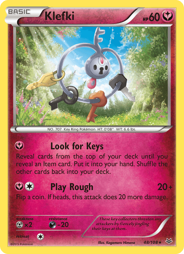 Klefki, card 48 from Roaring Skies